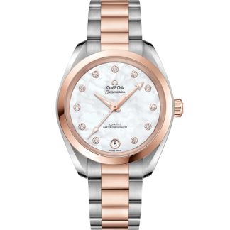 Omega Seamaster Aqua Terra 150M 34 mm, stal - złoto Sedna™ na stali - złoto Sedna™ 220.20.34.20.55.001