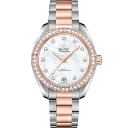 Omega Seamaster Aqua Terra 150M 34 mm, stal - złoto Sedna™ na stali - złoto Sedna™ 220.25.34.20.55.001