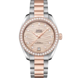 Omega Seamaster Aqua Terra 150M 34 mm, stal - złoto Sedna™ na stali - złoto Sedna™ 220.25.34.20.59.001