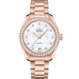 Omega Seamaster Aqua Terra 150M 34 mm, złoto Sedna™ na złocie Sedna™ 220.55.34.20.55.001