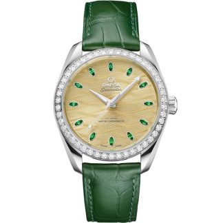 Omega Seamaster Aqua Terra 150M 38 mm, Canopus Gold™ na aligatorze 220.58.38.20.99.008