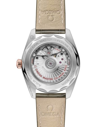 Omega Seamaster Aqua Terra 150M 38 mm, stal - złoto Sedna™ na skórzanym pasku 220.23.38.20.60.001 - obrazek 2