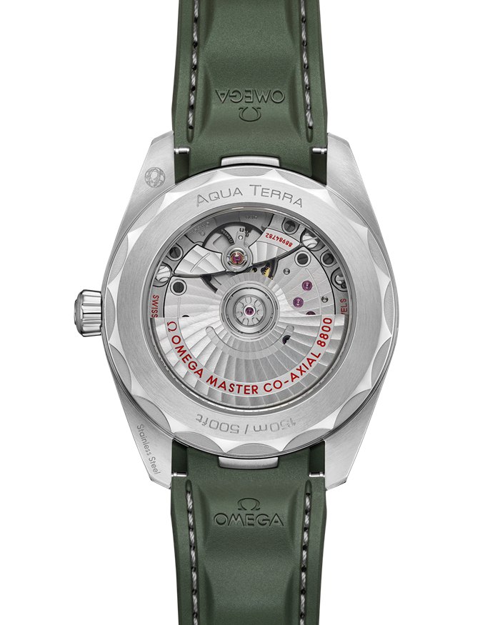 Omega Seamaster Aqua Terra 150M 38 mm, stalowy na gumowym pasku 220.12.38.20.10.001 - obrazek 2