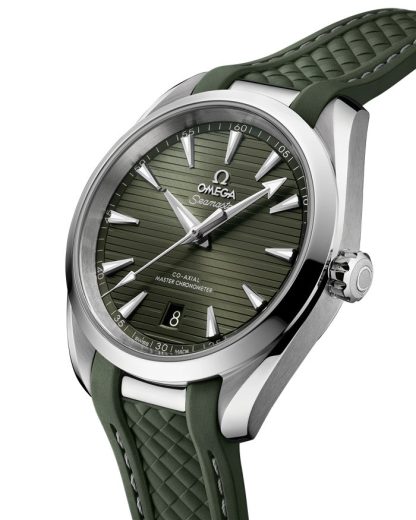 Omega Seamaster Aqua Terra 150M 38 mm, stalowy na gumowym pasku 220.12.38.20.10.001 - obrazek 4
