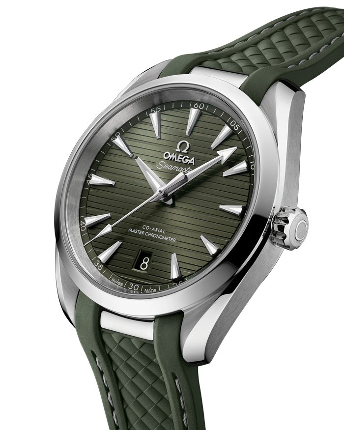 Omega Seamaster Aqua Terra 150M 38 mm, stalowy na gumowym pasku 220.12.38.20.10.001 - obrazek 4