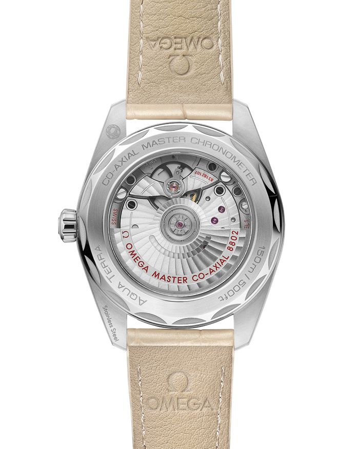 Omega Seamaster Aqua Terra 150M 38 mm, stalowy na skórzanym pasku 220.13.38.20.09.001 - obrazek 2