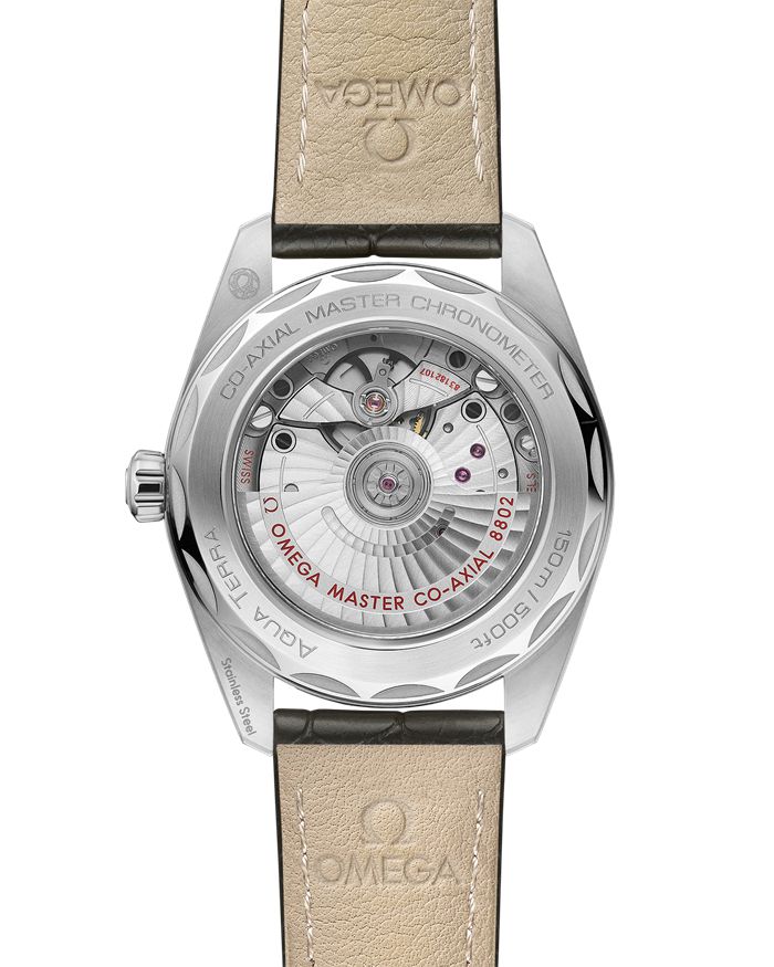 Omega Seamaster Aqua Terra 150M 38 mm, stalowy na skórzanym pasku 220.13.38.20.60.001 - obrazek 2
