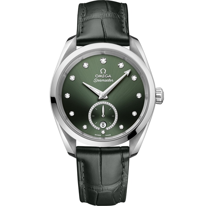 Omega Seamaster Aqua Terra 150M 38 mm, stalowy na skórzanym pasku 220.13.38.20.60.001