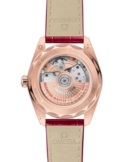 Omega Seamaster Aqua Terra 150M 38 mm, złoto Sedna™ na skórzanym pasku 220.58.38.20.55.002 - obrazek 2