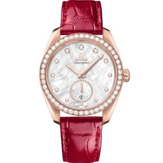 Omega Seamaster Aqua Terra 150M 38 mm, złoto Sedna™ na skórzanym pasku 220.58.38.20.55.002