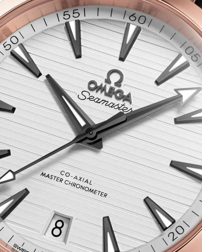 Omega Seamaster Aqua Terra 150M 41 mm, stal - złoto Sedna™ na gumowym pasku 220.22.41.21.02.001 - obrazek 3
