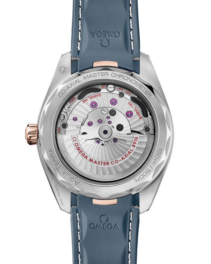 Omega Seamaster Aqua Terra 150M 41 mm, stal - złoto Sedna™ na gumowym pasku 220.22.41.21.03.001 - obrazek 2