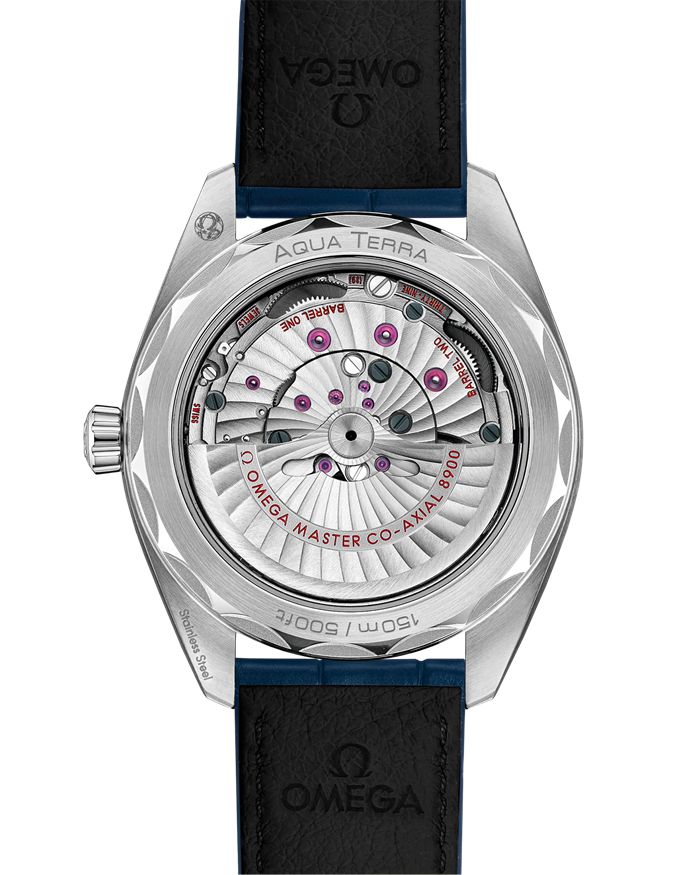 Omega Seamaster Aqua Terra 150M 41 mm, stalowy na skórzanym pasku 220.13.41.21.03.003 - obrazek 2