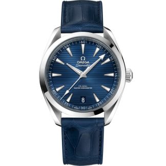 Omega Seamaster Aqua Terra 150M 41 mm, stalowy na skórzanym pasku 220.13.41.21.03.003
