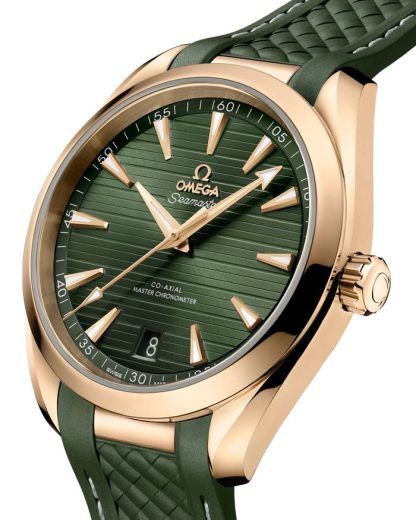 Omega Seamaster Aqua Terra 150M 41 mm, złoto Moonshine™ na gumowym pasku 220.52.41.21.10.001 - obrazek 3