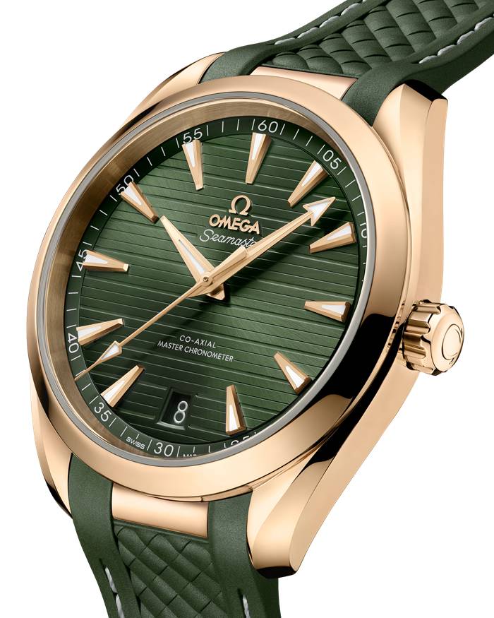 Omega Seamaster Aqua Terra 150M 41 mm, złoto Moonshine™ na gumowym pasku 220.52.41.21.10.001 - obrazek 3