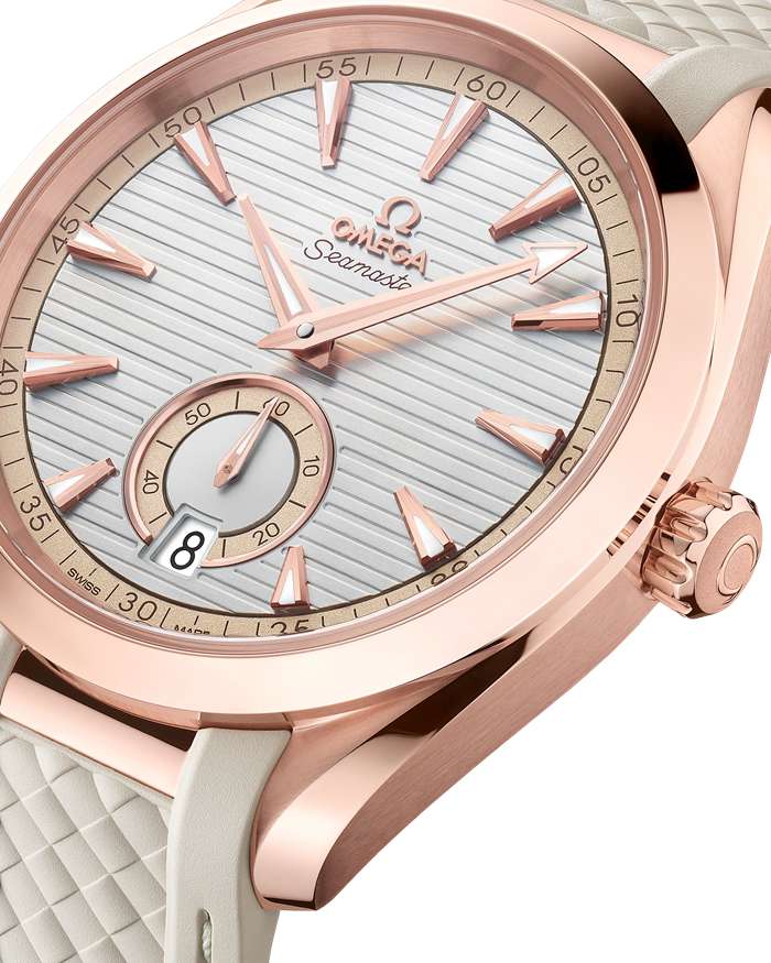 Omega Seamaster Aqua Terra 150M 41 mm, złoto Sedna™ na gumowym pasku 220.52.41.21.02.001 - obrazek 4