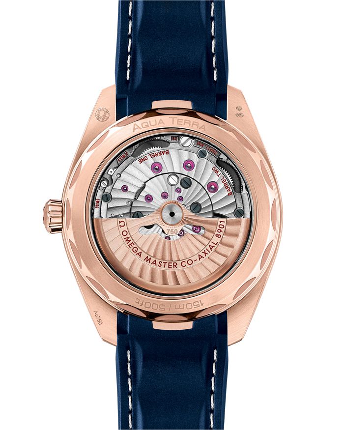 Omega Seamaster Aqua Terra 150M 41 mm, złoto Sedna™ na gumowym pasku 220.52.41.21.03.001 - obrazek 2