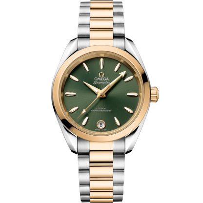 Omega Seamaster Aqua Terra Shades 34 mm, stal - złoto Moonshine™ na stali - złoto Moonshine™ 220.20.34.20.10.002