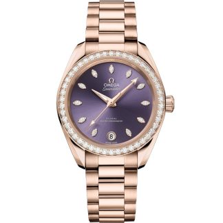 Omega Seamaster Aqua Terra Shades 34 mm, złoto Sedna™ na złocie Sedna™ 220.55.34.20.60.001