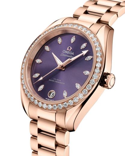 Omega Seamaster Aqua Terra Shades 34 mm, złoto Sedna™ na złocie Sedna™ 220.55.34.20.60.001 - obrazek 3