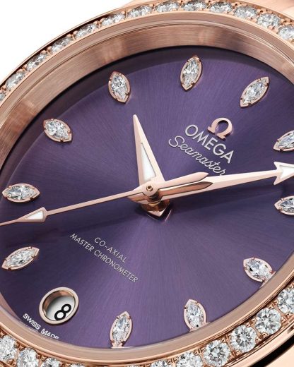 Omega Seamaster Aqua Terra Shades 34 mm, złoto Sedna™ na złocie Sedna™ 220.55.34.20.60.001 - obrazek 4