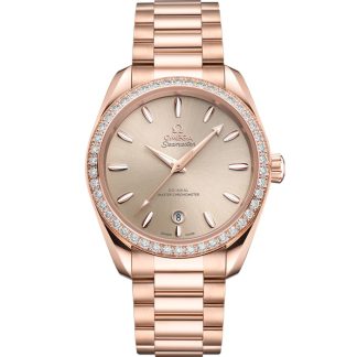 Omega Seamaster Aqua Terra Shades 38 mm, złoto Sedna™ na złocie Sedna™ 220.55.38.20.09.001