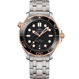 Omega Seamaster Diver 300M 42 mm, stal - złoto Sedna™ na stali - złoto Sedna™ 210.20.42.20.01.001