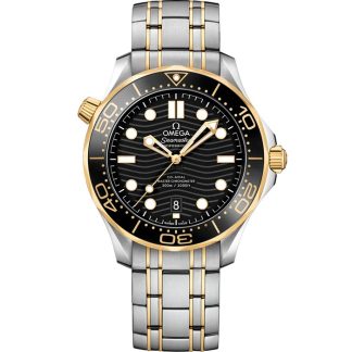 Omega Seamaster Diver 300M 42 mm, stal - żółte złoto na stali - żółte złoto 210.20.42.20.01.002