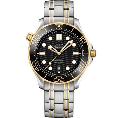 Omega Seamaster Diver 300M 42 mm, stal - żółte złoto na stali - żółte złoto 210.20.42.20.01.002