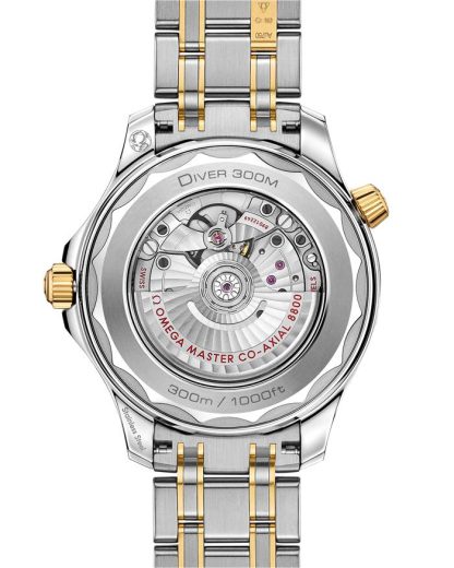 Omega Seamaster Diver 300M 42 mm, stal - żółte złoto na stali - żółte złoto 210.20.42.20.03.001 - obrazek 2