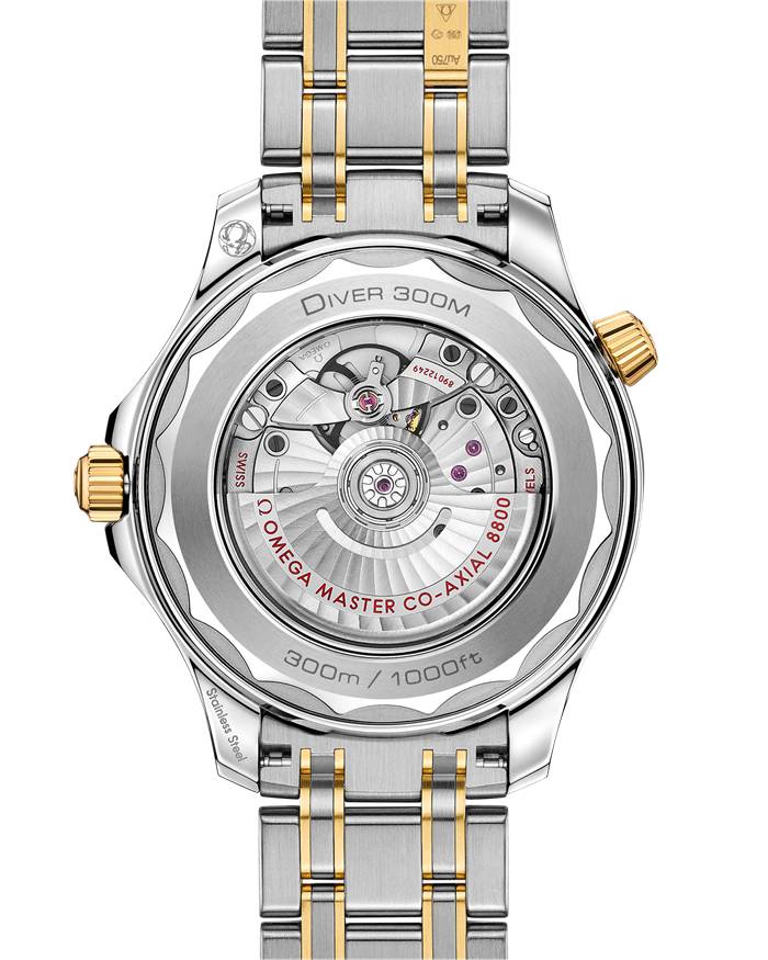 Omega Seamaster Diver 300M 42 mm, stal - żółte złoto na stali - żółte złoto 210.20.42.20.03.001 - obrazek 2