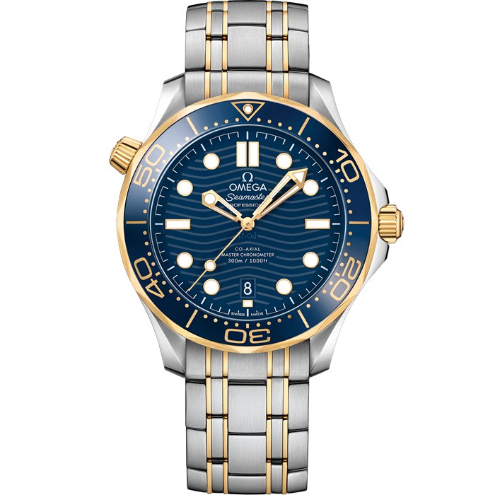 Omega Seamaster Diver 300M 42 mm, stal - żółte złoto na stali - żółte złoto 210.20.42.20.03.001