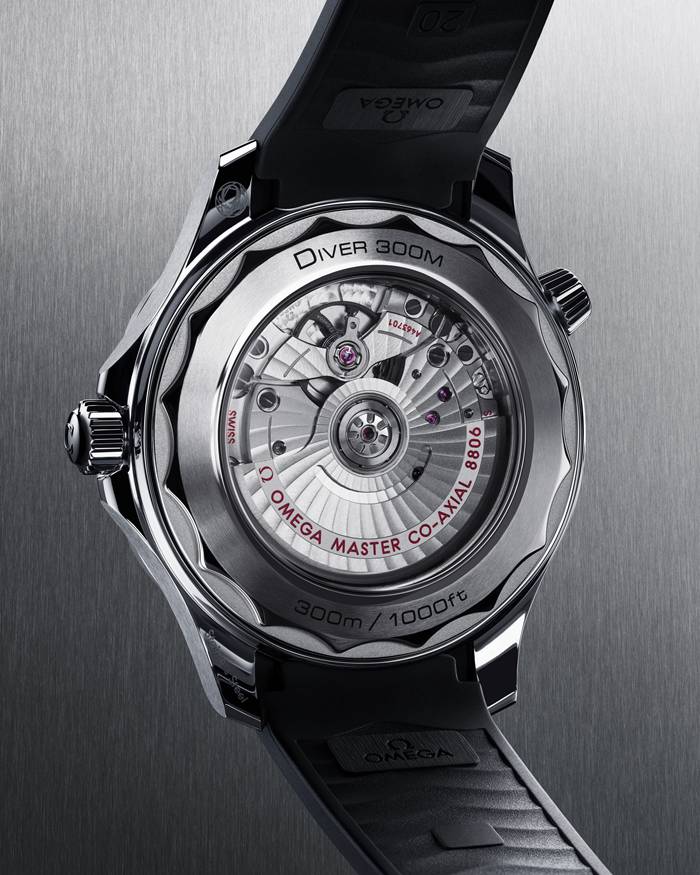 Omega Seamaster Diver 300M 42 mm, stalowy na gumowym pasku 210.32.42.20.01.003 - obrazek 6