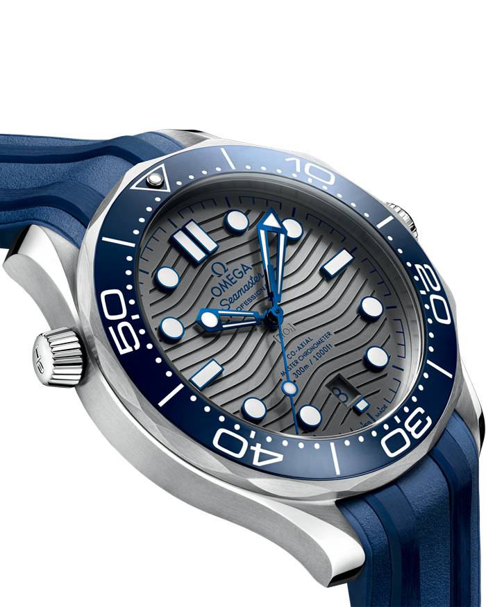 Omega Seamaster Diver 300M 42 mm, stalowy na gumowym pasku 210.32.42.20.06.001 - obrazek 3