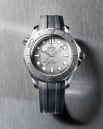 Omega Seamaster Diver 300M 42 mm, stalowy na gumowym pasku 210.32.42.20.06.002 - obrazek 3