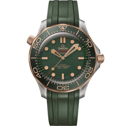 Omega Seamaster Diver 300M 42 mm, tytan - Brązowe złoto na gumowym pasku 210.92.42.20.10.001