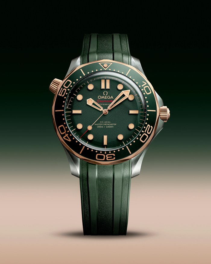 Omega Seamaster Diver 300M 42 mm, tytan - Brązowe złoto na gumowym pasku 210.92.42.20.10.001 - obrazek 3