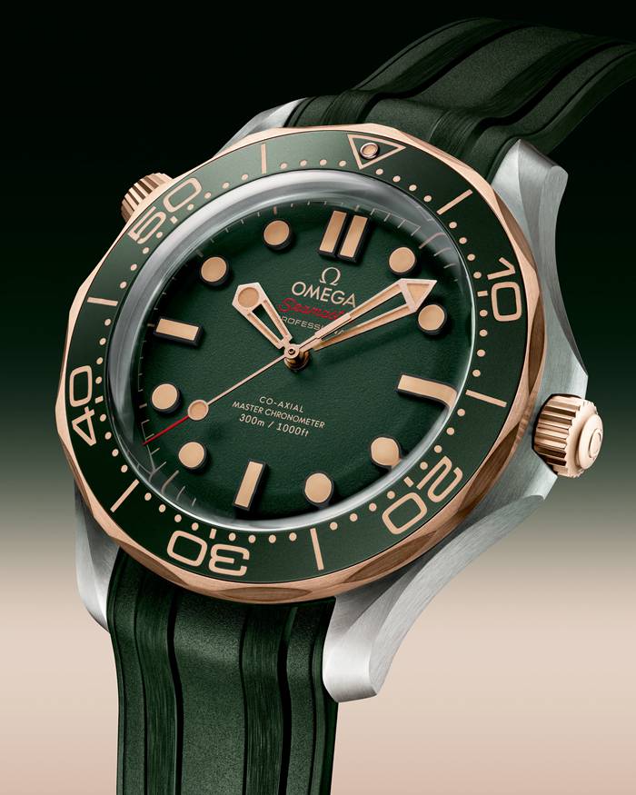 Omega Seamaster Diver 300M 42 mm, tytan - Brązowe złoto na gumowym pasku 210.92.42.20.10.001 - obrazek 4