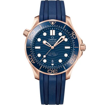 Omega Seamaster Diver 300M 42 mm, złoto Sedna™ na gumowym pasku 210.62.42.20.03.001