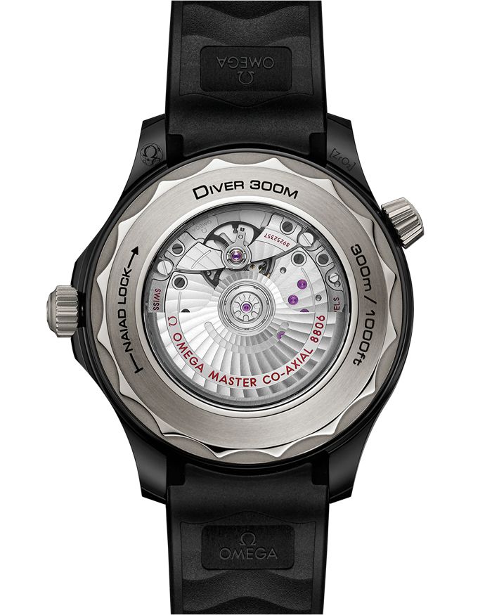 Omega Seamaster Diver 300M 43,5 mm, czarna ceramika na gumowym pasku 210.92.44.20.01.001 - obrazek 2