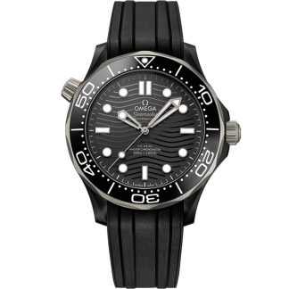 Omega Seamaster Diver 300M 43,5 mm, czarna ceramika na gumowym pasku 210.92.44.20.01.001