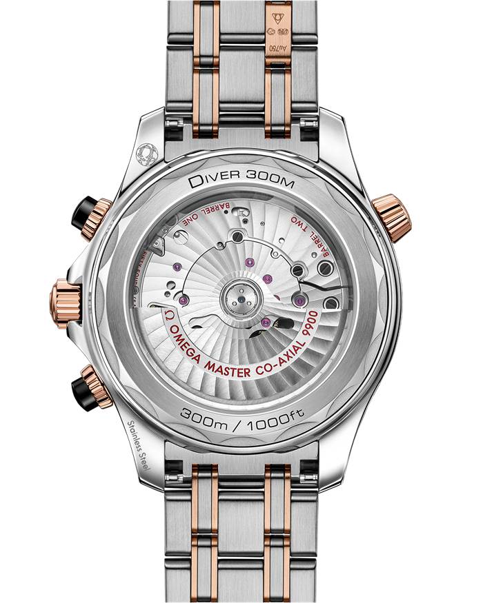 Omega Seamaster Diver 300M 44 mm, stal - złoto Sedna™ na stalowym pasku - złoto Sedna™ 210.20.44.51.01.001 - obrazek 2