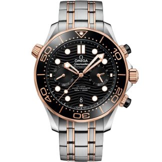 Omega Seamaster Diver 300M 44 mm, stal - złoto Sedna™ na stalowym pasku - złoto Sedna™ 210.20.44.51.01.001
