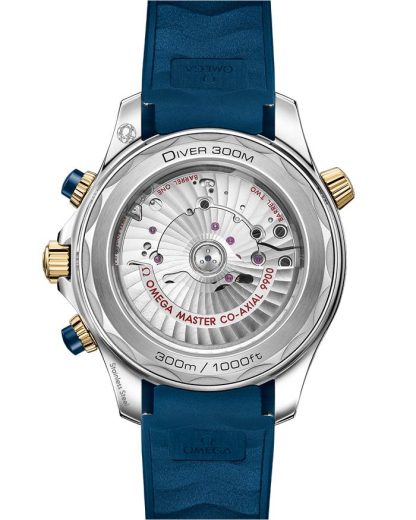 Omega Seamaster Diver 300M 44 mm, stal - żółte złoto na gumowym pasku 210.22.44.51.03.001 - obrazek 2