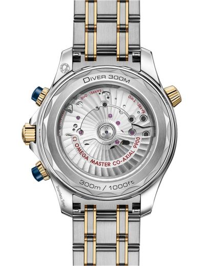 Omega Seamaster Diver 300M 44 mm, stal - żółte złoto na stali - żółte złoto 210.20.44.51.03.001 - obrazek 2