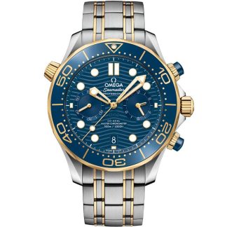 Omega Seamaster Diver 300M 44 mm, stal - żółte złoto na stali - żółte złoto 210.20.44.51.03.001