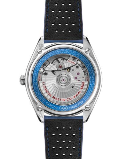 Omega Seamaster Olympic Official Timekeeper 39,5 mm, stalowy na skórzanym pasku 522.32.40.20.01.001 - obrazek 2