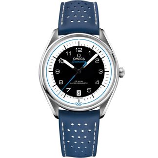 Omega Seamaster Olympic Official Timekeeper 39,5 mm, stalowy na skórzanym pasku 522.32.40.20.01.001
