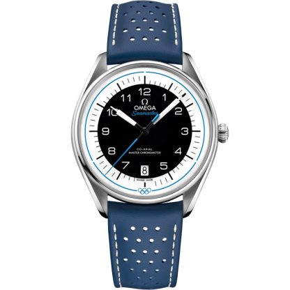 Omega Seamaster Olympic Official Timekeeper 39,5 mm, stalowy na skórzanym pasku 522.32.40.20.01.001